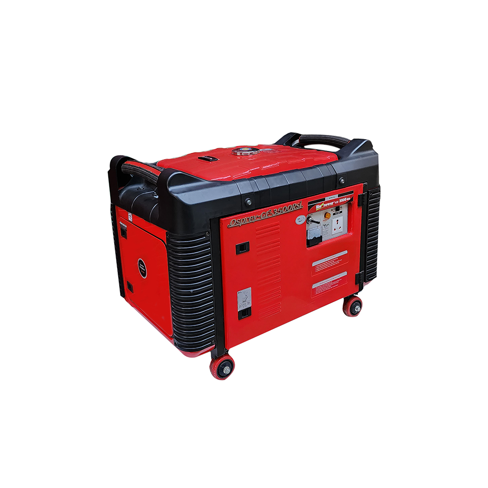 3.5 KVA Generator, Model Osprey GE-3500RSi, Petrol Run, Recoil & Self Start